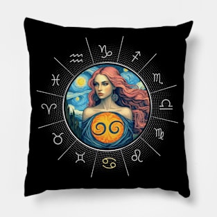 ZODIAC Cancer - Astrological CANCER - CANCER - ZODIAC sign - Van Gogh style - 2 Pillow