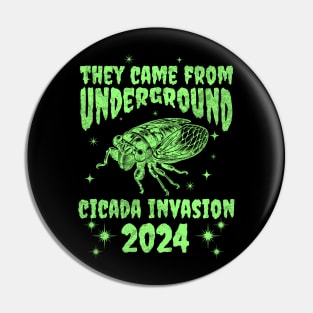 Cicada Invasion 2024 - Cicada Co-Emergence Spring 2024 Pin