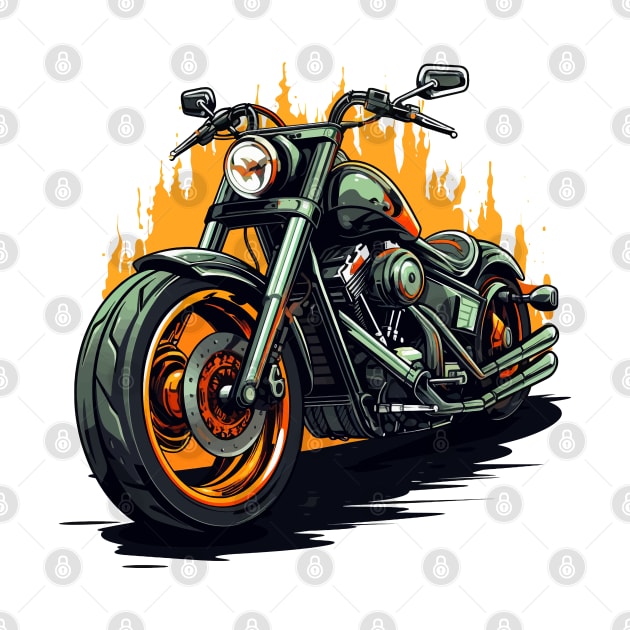 Motorcycle Illustration by Mako Design 