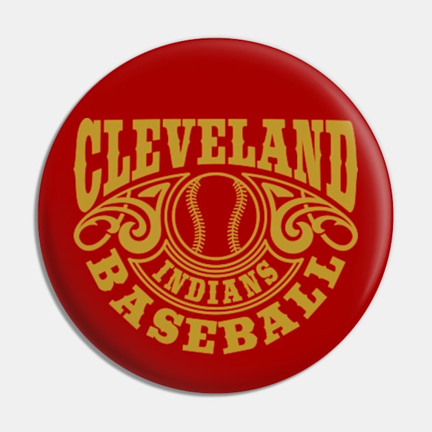 Vintage Retro Cleveland Indians Baseball Pin by carlesclan