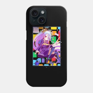 Shiro No Game No Life No Gemu No Raifu Color Block Anime Phone Case
