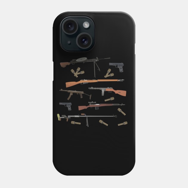 Soviet WW2 Weapons Phone Case by NorseTech