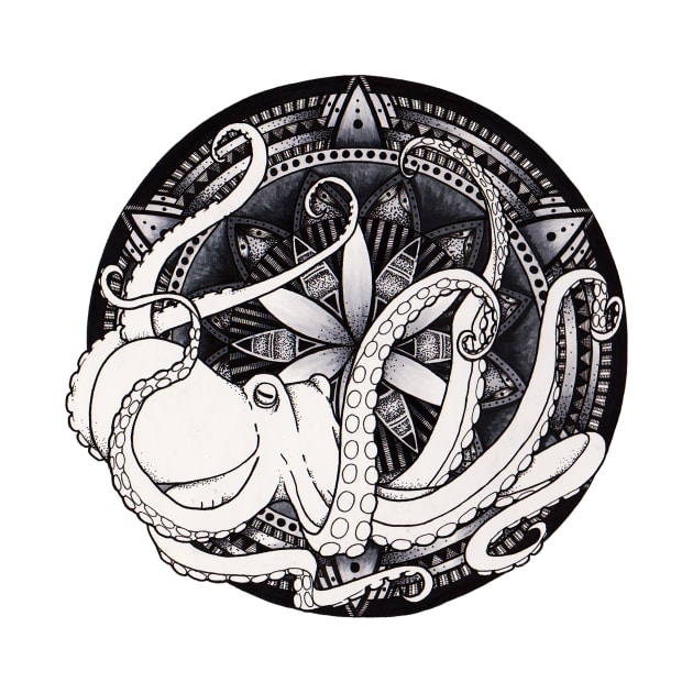 Ollie the Octopus Mandala by Litedawn