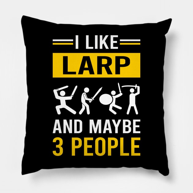 3 People Larp Larping RPG Roleplay Roleplaying Role Playing Pillow by Good Day