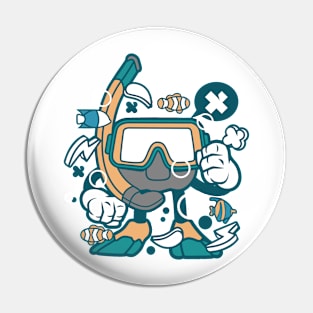 Diving lover Pin