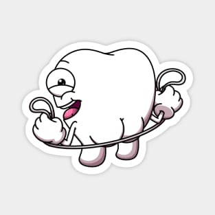 Cute Tooth With Floss Magnet