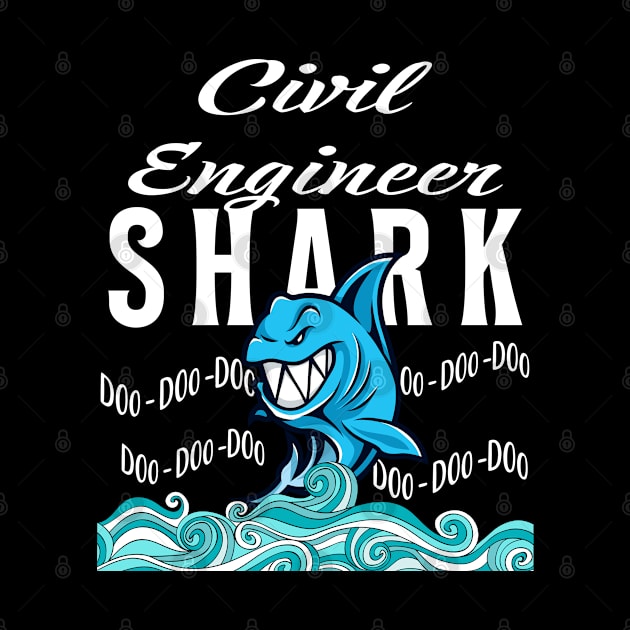 Civil Engineer Gifts - Shark by StudioElla