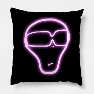 Neon Alien d00d Pillow