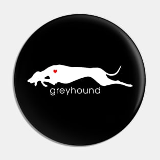 Running greyhound Pin