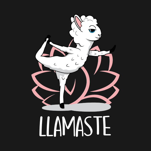 Llamaste Yoga Alpaca by Foxxy Merch