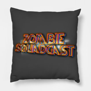 ZOMBIE SQUAD 80s Text Effects 5 Pillow