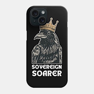 A Crow Wearing A Crown Phone Case