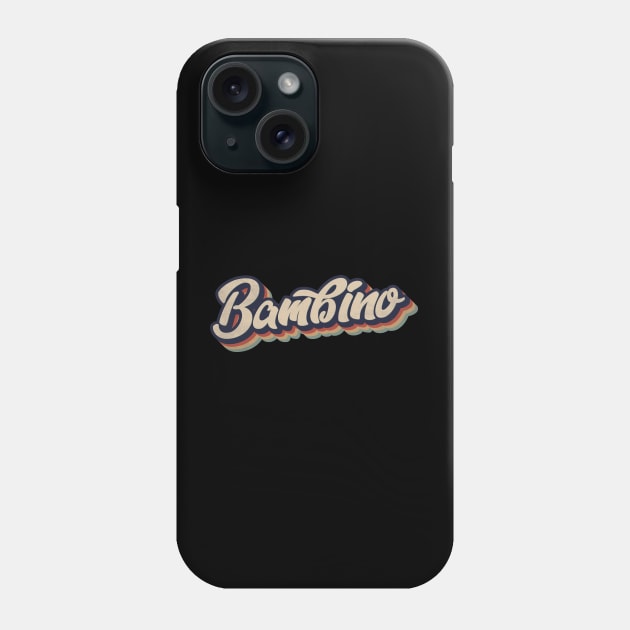 Retro Vintage Bambino Phone Case by Whimsical Thinker