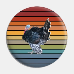 Vintage Turkey Gobble Thanksgiving Pin