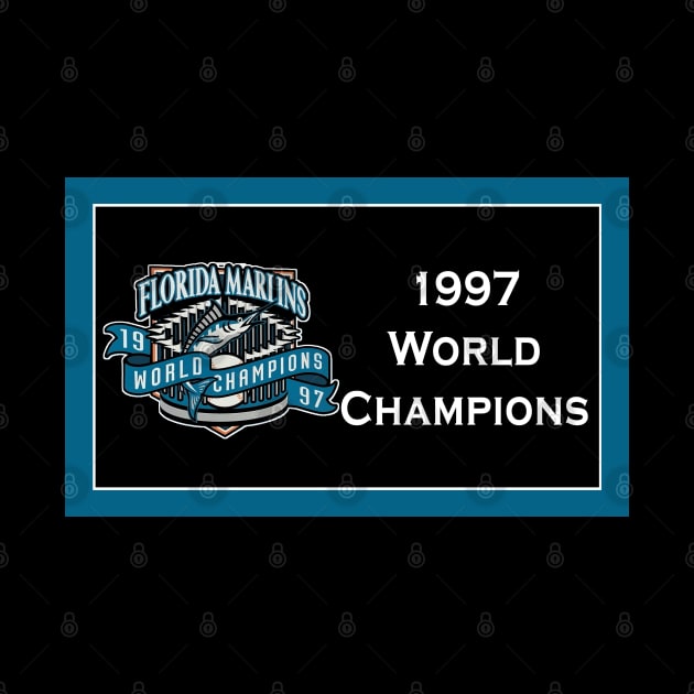 1997 World Series Banner by Fish & Cats Shop