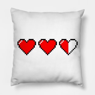 2.5 of 3 Pixel Hearts Pillow