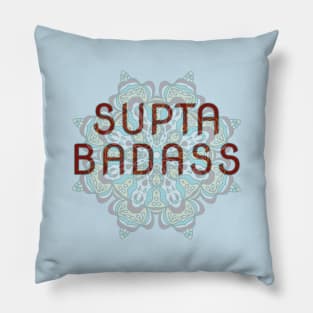 Supta Badass, Supine, Yoga Pose Pillow