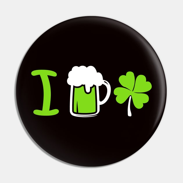 Funny St. Paddy's T-shirt Pin by KsuAnn