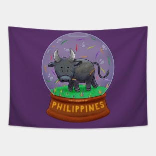 Tamaraw “Grass” (Snow) Globe Tapestry