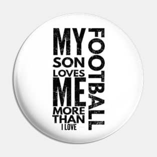 Father Son Football Pin