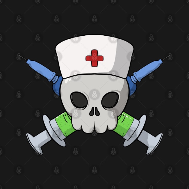 Nurses crew Jolly Roger pirate flag (no caption) by RampArt