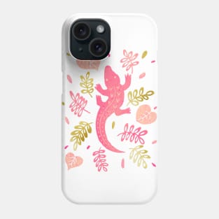 Pink Crocodile Phone Case