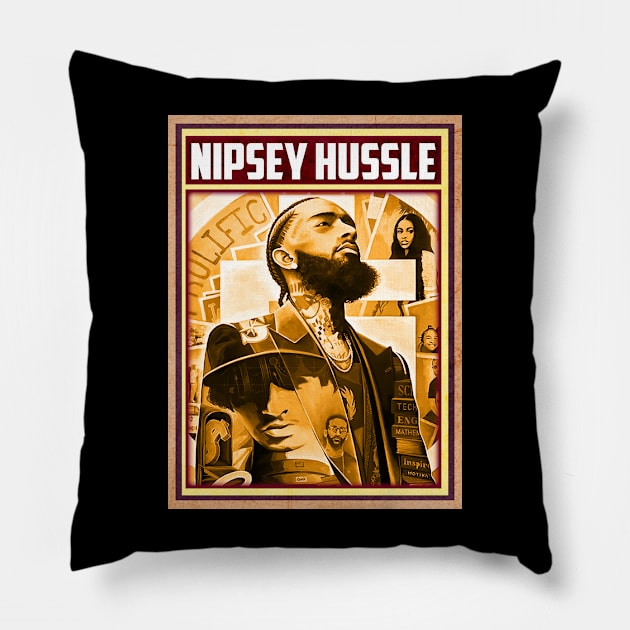 Iconic Nipsey Photographs That Define A Generation Pillow by ElenaBerryDesigns