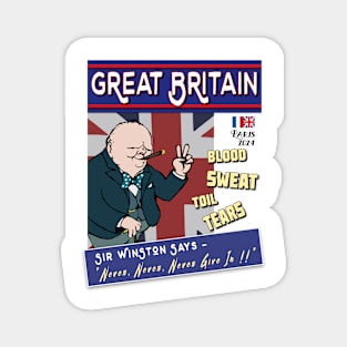 Great Britain - Olympics 2024 - Winston Churchill Magnet