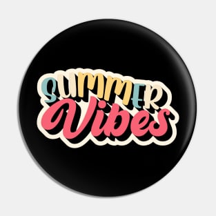 Retro Summer vibes vintage summer time design Pin