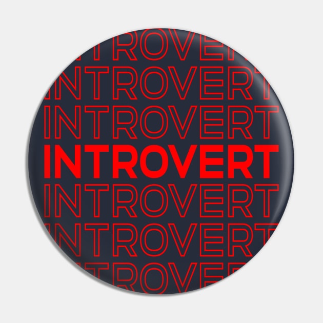 Introvert Pin by DreamCafe