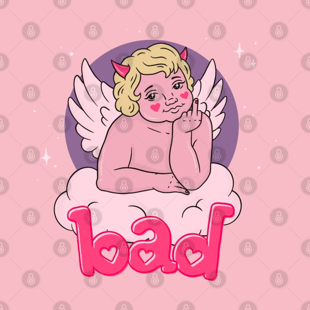 BAD CHERUB - pink by bratcave.studio