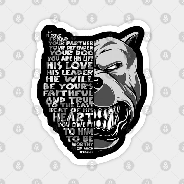 He Is Your Friend Your Partner Your Dog English Mastiff Dogs Magnet by lenaissac2
