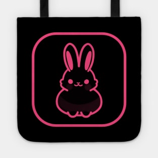 Pink Bunny Cute Minimalist Aesthetic Design Tote