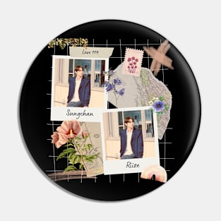 Sungchan Love 119 RIIZE Collage Pin