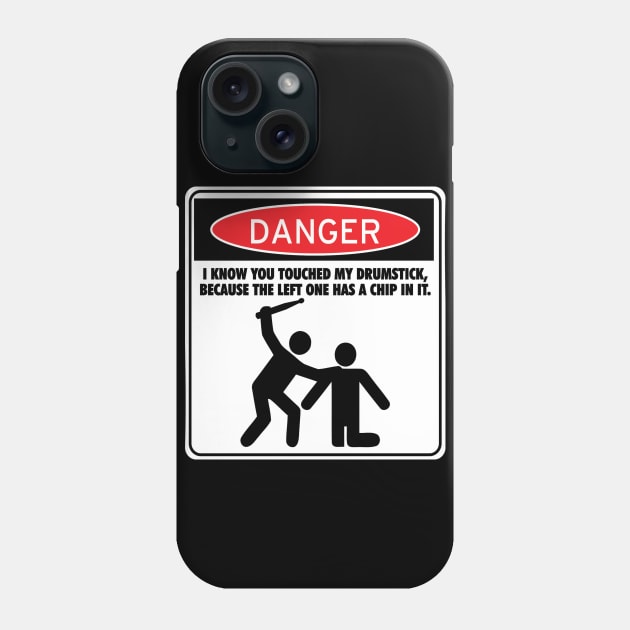 Danger Drumming Phone Case by drummingco