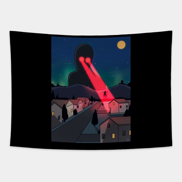 Sleep Paralysis Tapestry by LoudMouthThreads