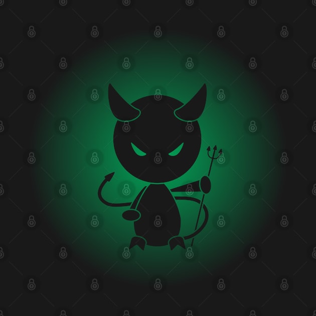 Little Devil 01 - GREEN by Bigrum P. Bear Designs