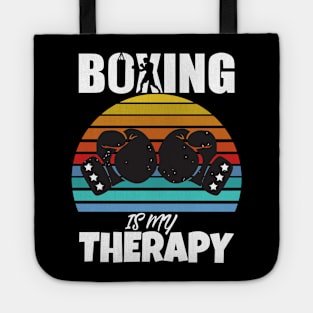 Boxing Is My Therapy Tote