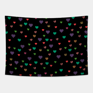 Estampado de corazones Tapestry