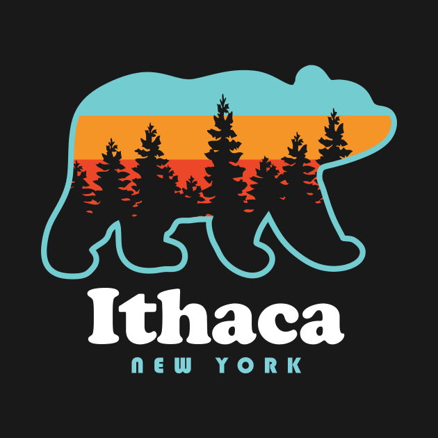 Ithaca New York Bear by PodDesignShop