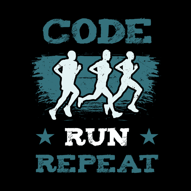 Code Run Repeat by teweshirt