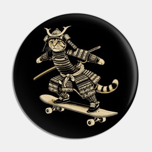 Samurai Cat Pin