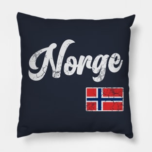 Norge Flag Norway Norwegian Family Pillow