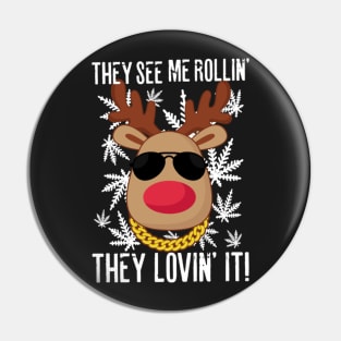 Weed Little Red Nose Pin