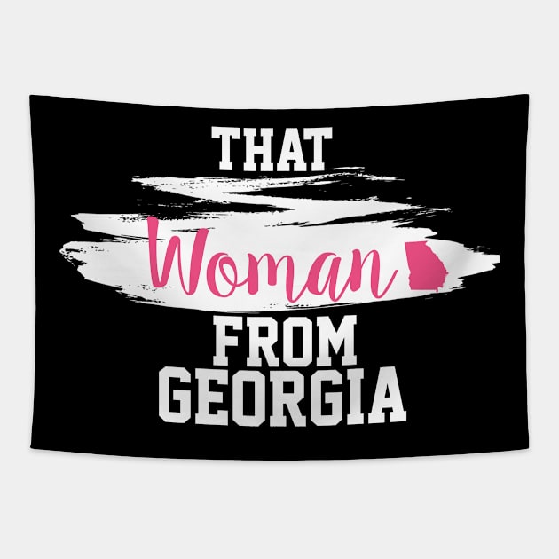 Stacey Abrams, That Woman From Georgia Tapestry by VanTees