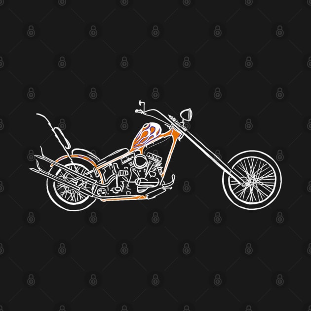 Chopper motorbike by Aurealis