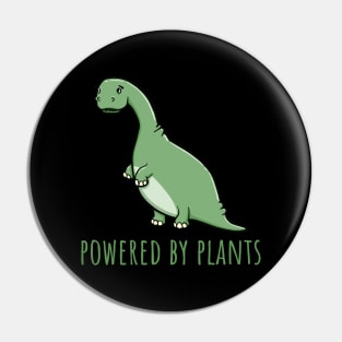 Powered By Plants Dinosaur Pin