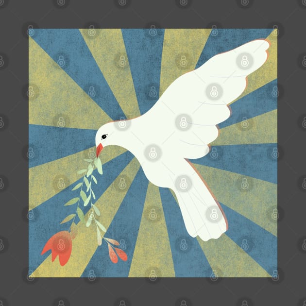 Peace for Ukraine - peace dove by Halley G-Shirts