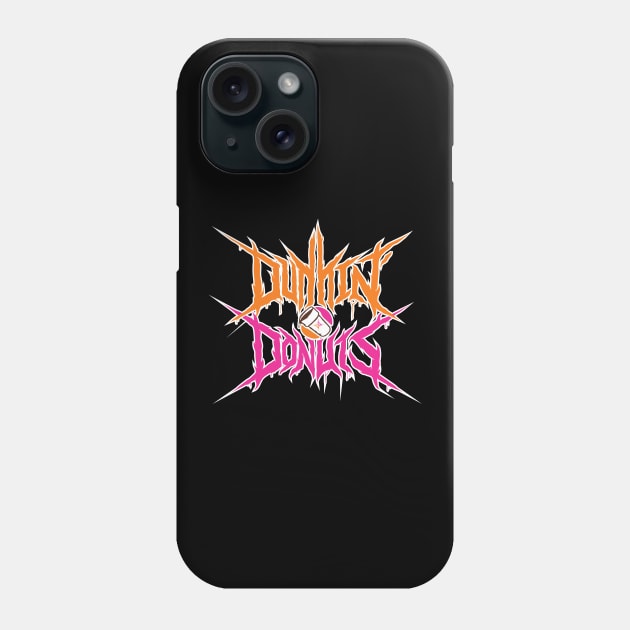 Death Metal Donut Logo Phone Case by UnluckyDevil