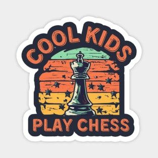 Chess Chessmen Chessboxing Gift for Cool Kids Magnet